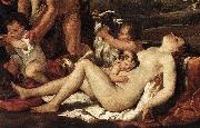 POUSSIN, Nicolas The Nurture of Bacchus (detail) af china oil painting reproduction